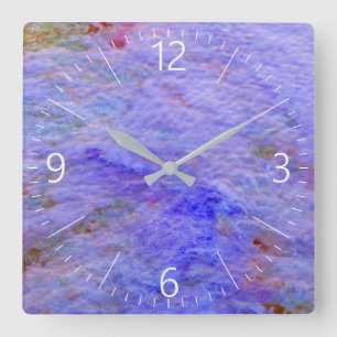 Abstract pattern square wall clock