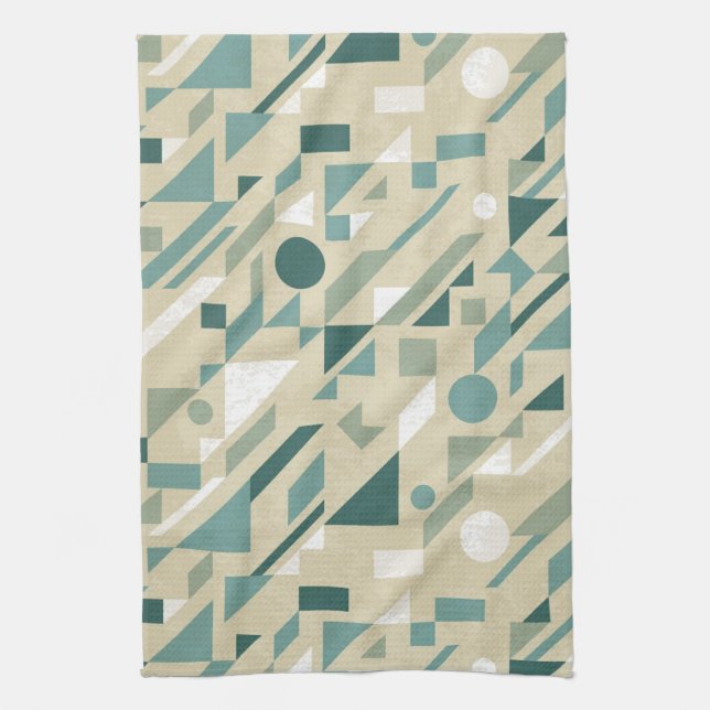 Abstract pattern tea towel (Vertical)