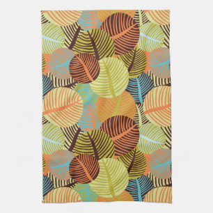 Abstract pattern tea towel