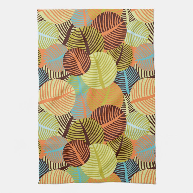 Abstract pattern tea towel (Vertical)