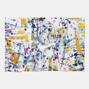 Abstract pattern tea towel