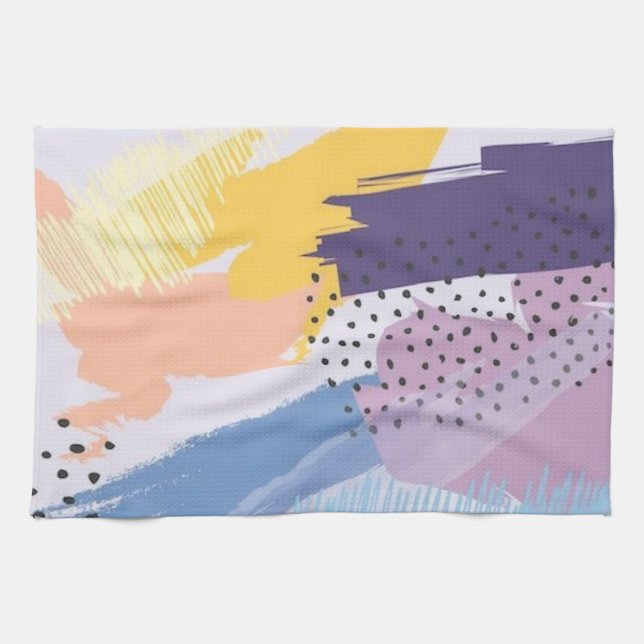 Abstract pattern tea towel (Horizontal)
