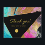 Abstract pattern thank you flyer<br><div class="desc">Modern text personalised thank you flyer</div>