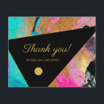 Abstract pattern thank you flyer<br><div class="desc">Modern text personalised thank you flyer</div>