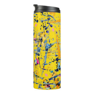 Abstract pattern thermal tumbler