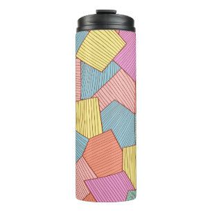 Abstract pattern thermal tumbler