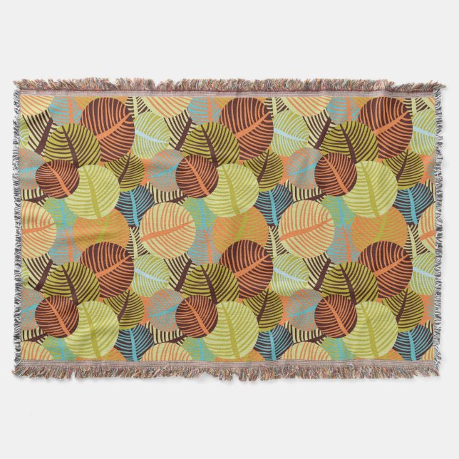 Abstract pattern throw blanket (Front)