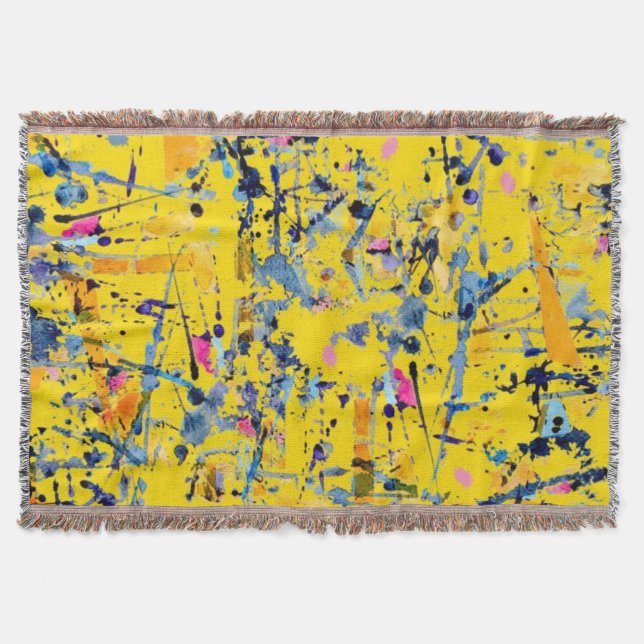 Abstract pattern throw blanket (Front)