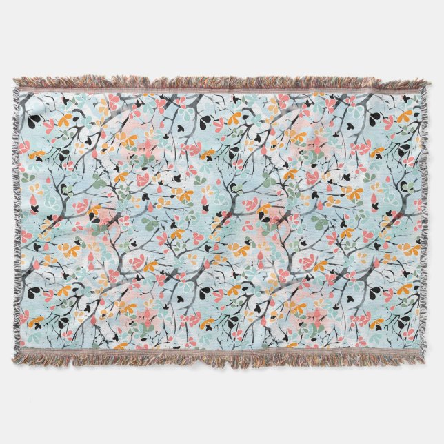 Abstract pattern throw blanket (Front)