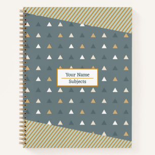 Abstract pattern triangle Notebook