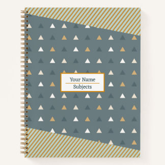 Abstract pattern triangle Notebook