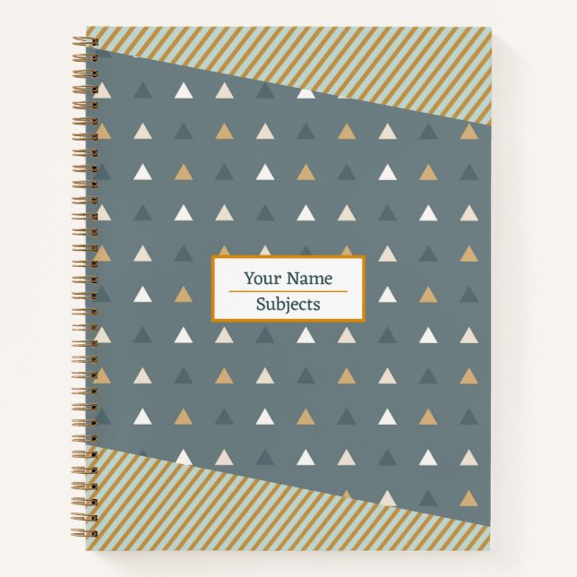Abstract pattern triangle Notebook (Front)