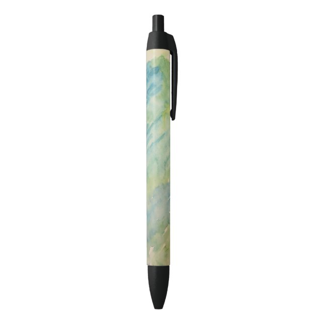 Abstract Pattern Watery Painting Black Ink Pen (Bottom (Vertical))