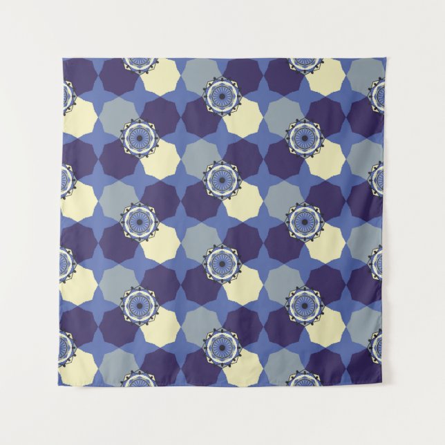Abstract pattern with classic Arabic elementsabstr Tapestry (Front)