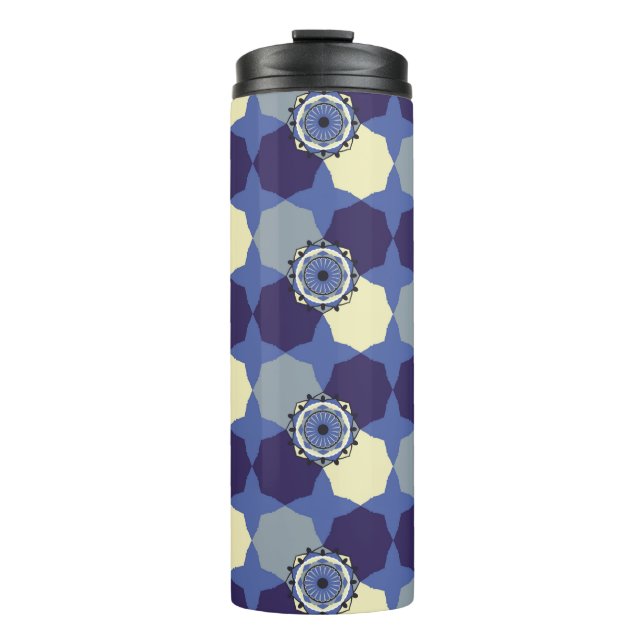Abstract pattern with classic Arabic elementsabstr Thermal Tumbler (Front)