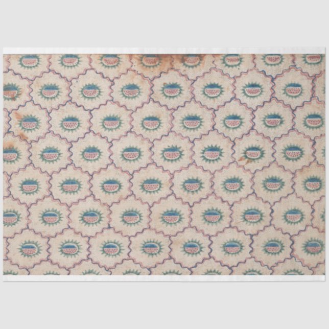 Abstract Pattern with Curved Lines and Dots Paper (Front)