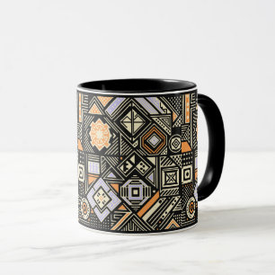 Abstract pattern with geometric shapes mug
