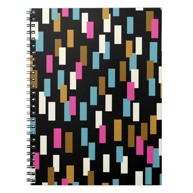 Abstract pattern with textured geometric shapes. a notebook (Front)