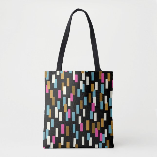 Abstract pattern with textured geometric shapes. a tote bag (Front)
