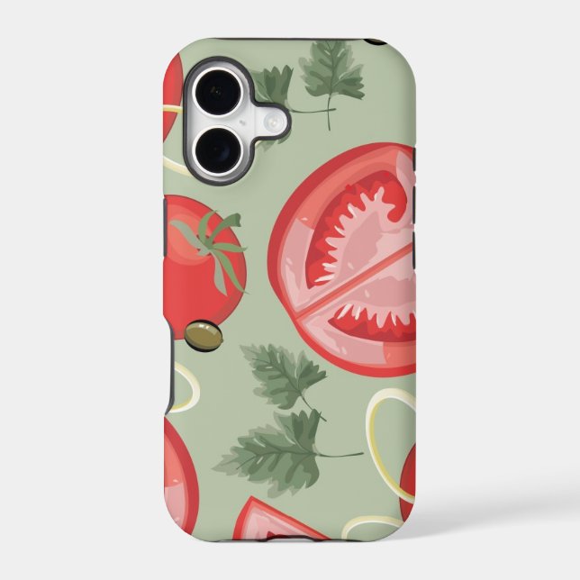 Abstract pattern with tomato (Back)