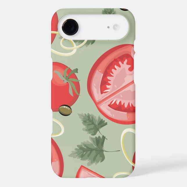 Abstract pattern with tomato Case-Mate iPhone case (Back)