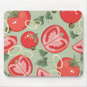 Abstract pattern with tomato mouse pad