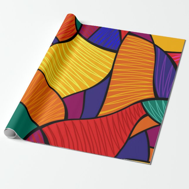 Abstract pattern wrapping paper (Unrolled)