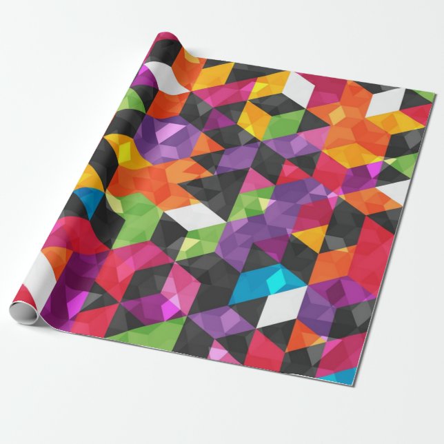 Abstract pattern wrapping paper (Unrolled)