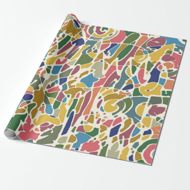 Abstract pattern wrapping paper (Unrolled)