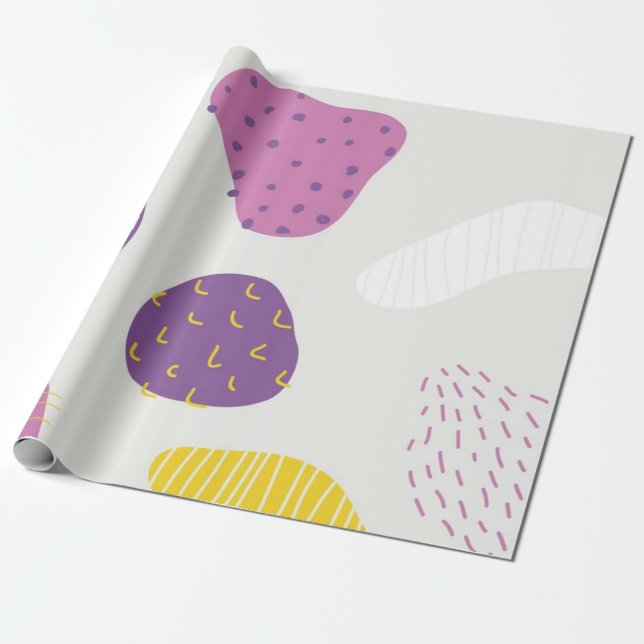Abstract pattern wrapping paper (Unrolled)