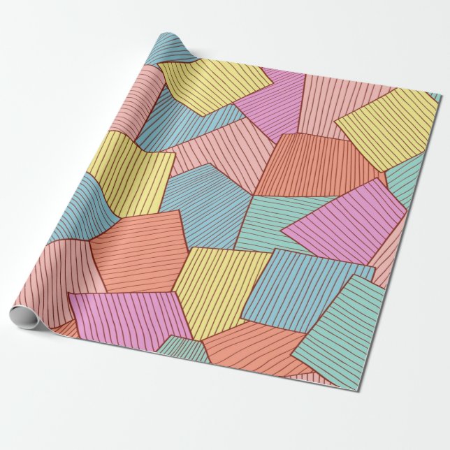 Abstract pattern wrapping paper (Unrolled)