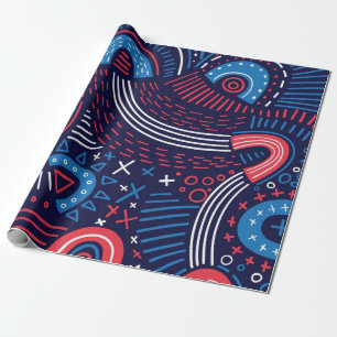Abstract pattern wrapping paper