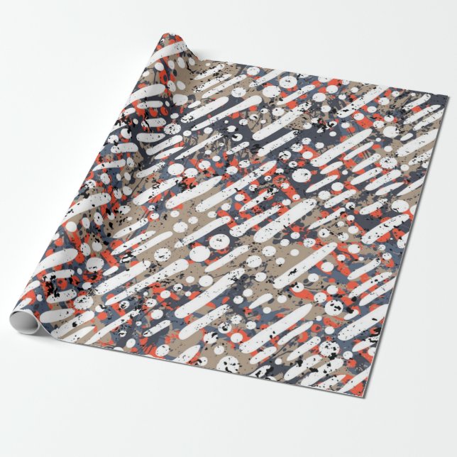 Abstract pattern wrapping paper (Unrolled)