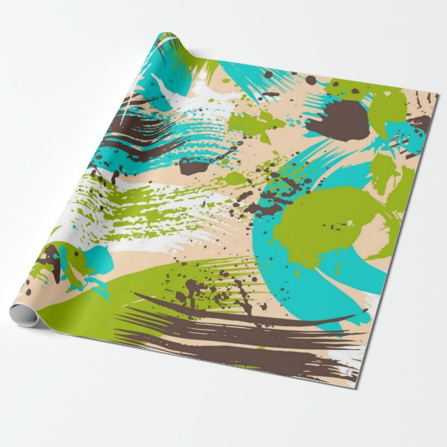 Abstract pattern wrapping paper (Unrolled)