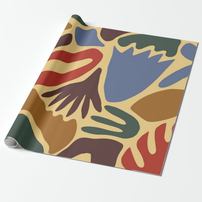 Abstract pattern wrapping paper (Unrolled)