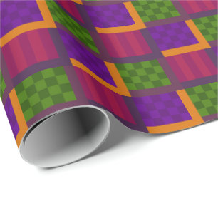 Abstract Patterned Boxes  Wrapping Paper