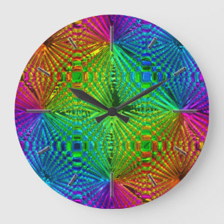 Abstract Patterns 3 Numeral Options Wall Clocks