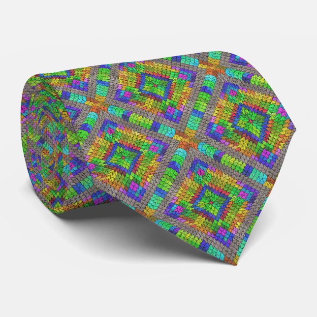 Abstract Patterns 41A-B Options Custom Ties (Rolled)