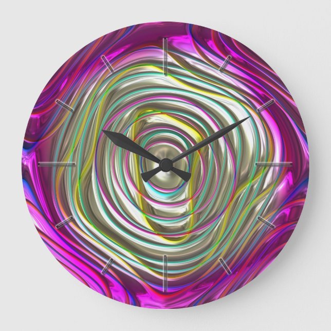 Abstract Patterns 53A-B Options Wall Clocks (Front)