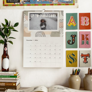 Abstract Patterns & Overlays   Photo Personalised Calendar
