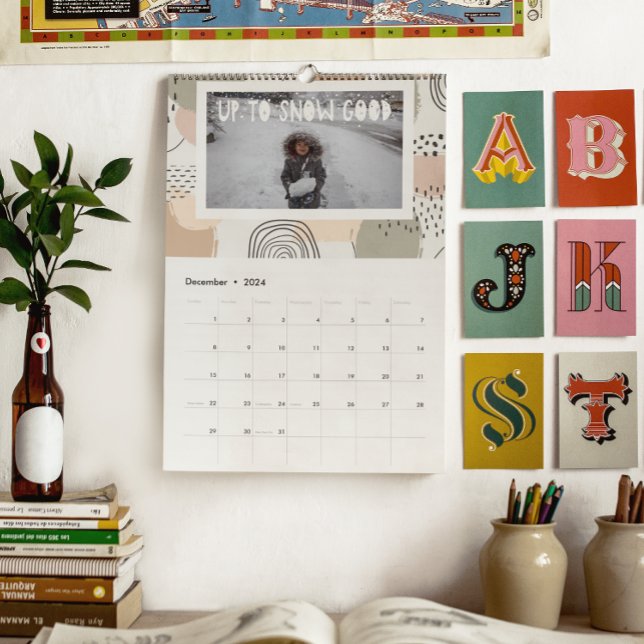 Abstract Patterns & Overlays | Photo Personalised Calendar (Creator Uploaded)