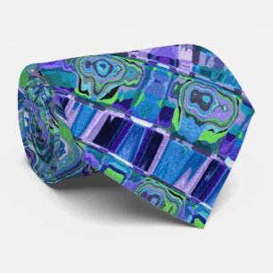 Abstract Paua Shell Tie