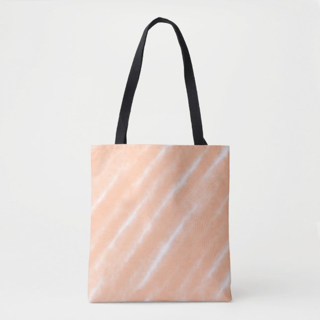 Abstract Peach Fuzz Watercolor Pattern Modern  Tote Bag (Front)