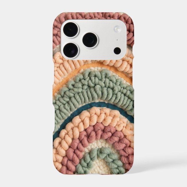 Abstract Peach Sage Teal Arch iPhone Cases (Back)