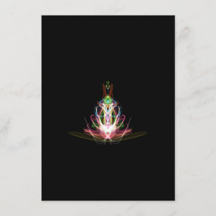 Abstract Peacock Enclosure Card