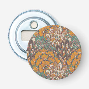 Abstract Peacock Feather Pattern Bottle Opener