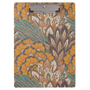 Abstract Peacock Feather Pattern Clipboard