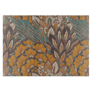 Abstract Peacock Feather Pattern Cutting Board