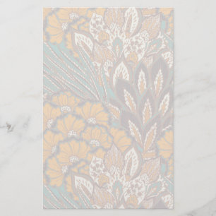 Abstract Peacock Feather Pattern Stationery