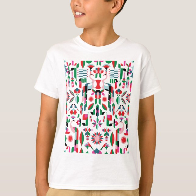 Abstract Peacock T-Shirt (Front)